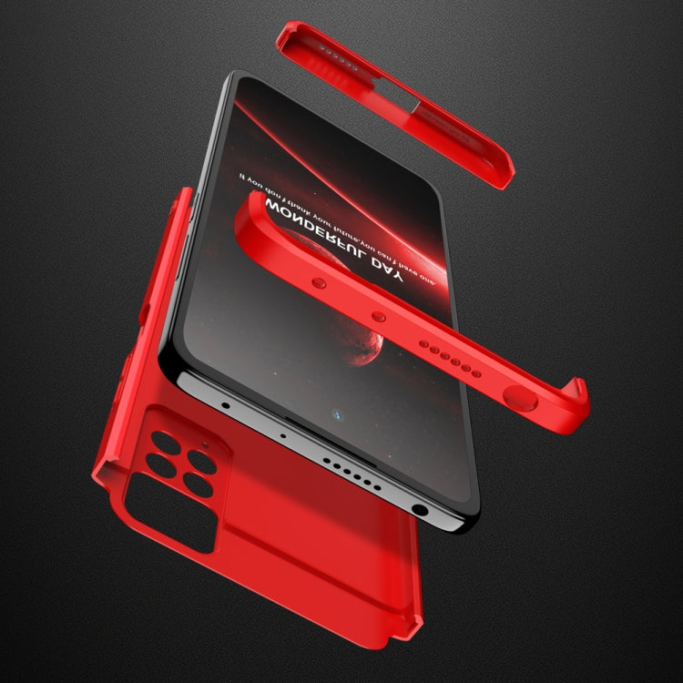 For Xiaomi Redmi Note 11 Pro 4G / 5G Global GKK Three Stage Splicing Full Coverage PC Case(Red) - Redmi Note 11 Pro Case by GKK | Online Shopping South Africa | PMC Jewellery