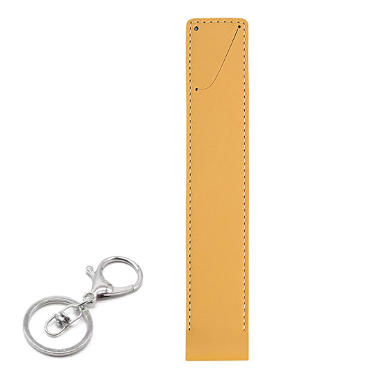 PU Leather Shockproof Protective Case with Metal Buckle for Apple Pencil 1 / 2(Yellow) - Pencil Accessories by PMC Jewellery | Online Shopping South Africa | PMC Jewellery