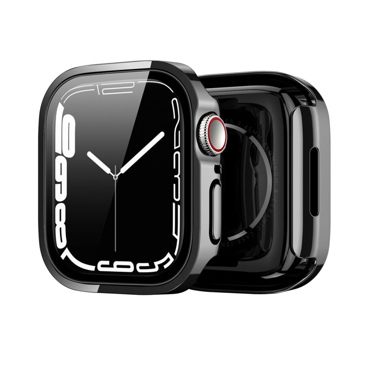 DUX DUCIS Electroplated PC Watch Case For Apple Watch Series 9 / 8 / 7 45mm(Black) - Watch Cases by DUX DUCIS | Online Shopping South Africa | PMC Jewellery | Buy Now Pay Later Mobicred