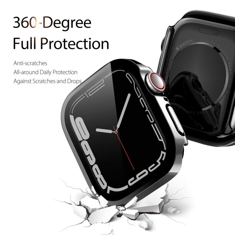 DUX DUCIS Electroplated PC Watch Case For Apple Watch Series 9 / 8 / 7 45mm(Black) - Watch Cases by DUX DUCIS | Online Shopping South Africa | PMC Jewellery | Buy Now Pay Later Mobicred