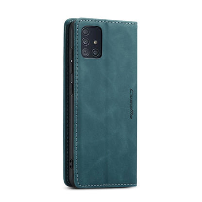 For Galaxy A51 CaseMe Multifunctional Horizontal Flip Leather Case, with Card Slot & Holder & Wallet(Blue) - Galaxy Phone Cases by CaseMe | Online Shopping South Africa | PMC Jewellery | Buy Now Pay Later Mobicred