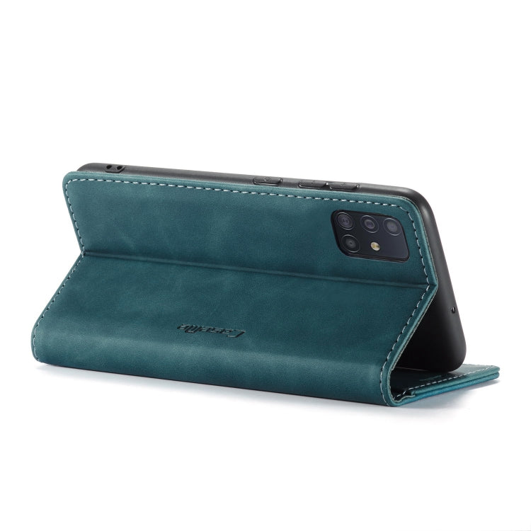 For Galaxy A51 CaseMe Multifunctional Horizontal Flip Leather Case, with Card Slot & Holder & Wallet(Blue) - Galaxy Phone Cases by CaseMe | Online Shopping South Africa | PMC Jewellery | Buy Now Pay Later Mobicred