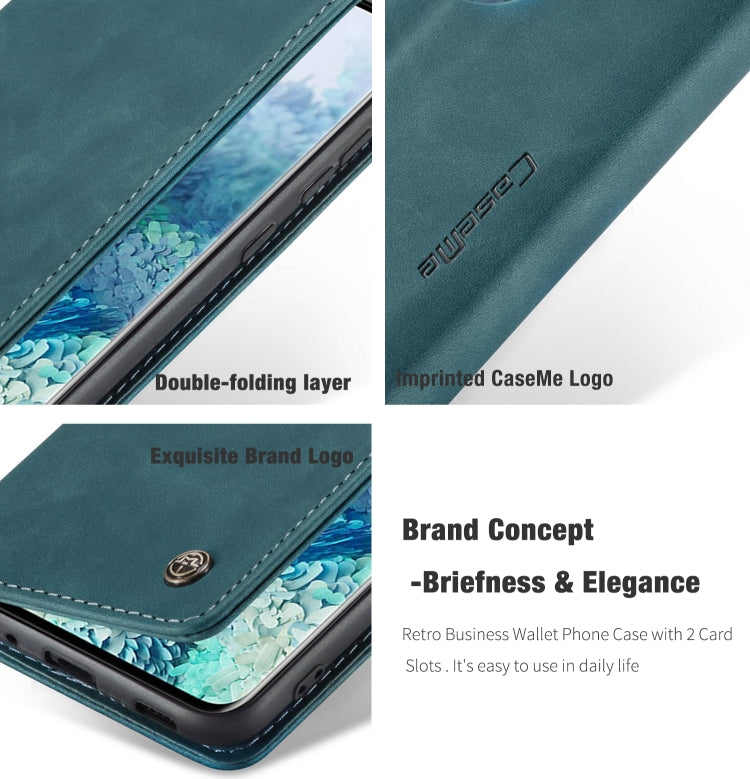 For Galaxy S20 Plus CaseMe Multifunctional Horizontal Flip Leather Case, with Card Slot & Holder & Wallet(Blue) - free shipping - PMC TechLife - Order now!