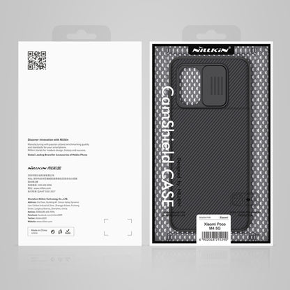 For Xiaomi Poco M4 5G NILLKIN Black Mirror Series Camshield PC Phone Case(Black) - Xiaomi Cases by NILLKIN | Online Shopping South Africa | PMC Jewellery