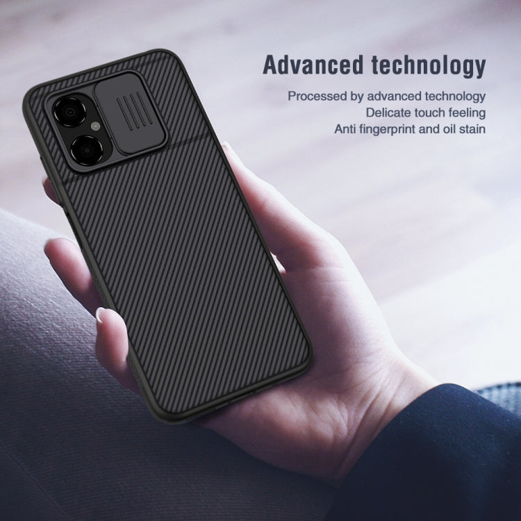 For Xiaomi Poco M4 5G NILLKIN Black Mirror Series Camshield PC Phone Case(Blue) - Xiaomi Cases by NILLKIN | Online Shopping South Africa | PMC TechLife