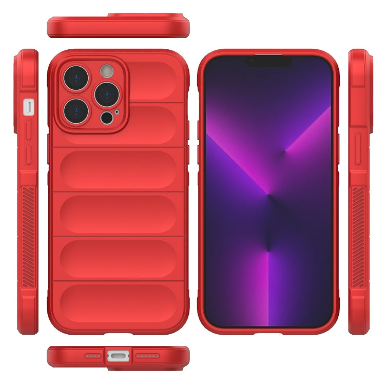 For iPhone 14 Pro Max Magic Shield TPU + Flannel Phone Case (Grey) - iPhone 14 Pro Max Cases by PMC TechLife | Online Shopping South Africa | PMC TechLife | Buy Now Pay Later Mobicred