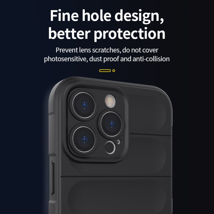 For iPhone 14 Magic Shield TPU + Flannel Phone Case (Dark Grey) - free shipping - PMC TechLife - Order now!