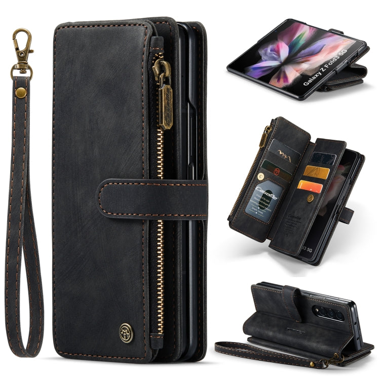 For Samsung Galaxy Z Fold3 5G CaseMe C30 Multifunctional Phone Leather Phone Case(Black) - free shipping - PMC TechLife - Order now!