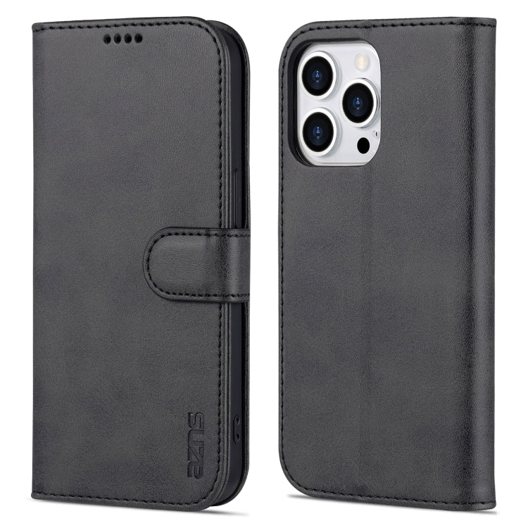 For iPhone 14 Pro Max AZNS Skin Feel Calf Texture Horizontal Flip Leather Case (Black) - iPhone 14 Pro Max Cases by AZNS | Online Shopping South Africa | PMC TechLife | Buy Now Pay Later Mobicred
