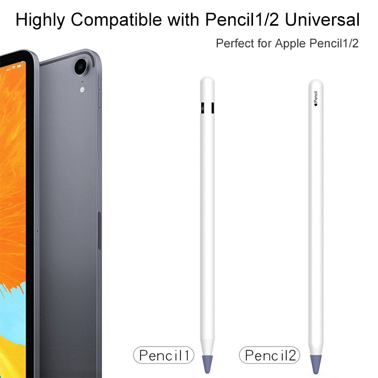 8 PCS / Set Universal Wearable Stylus Nib Cover For Apple Pencil 1 / 2(Red) - Pencil Accessories by PMC TechLife | Online Shopping South Africa | PMC TechLife