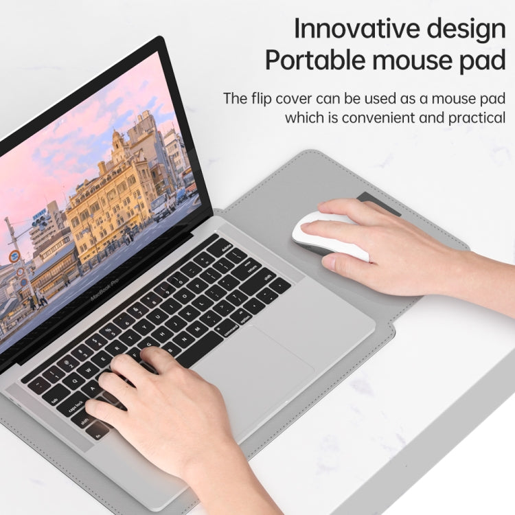4 in 1 Lightweight and Portable Leather Computer Bag, Size:13/14 inches(Yellow) - 13.3 inch by PMC TechLife | Online Shopping South Africa | PMC TechLife