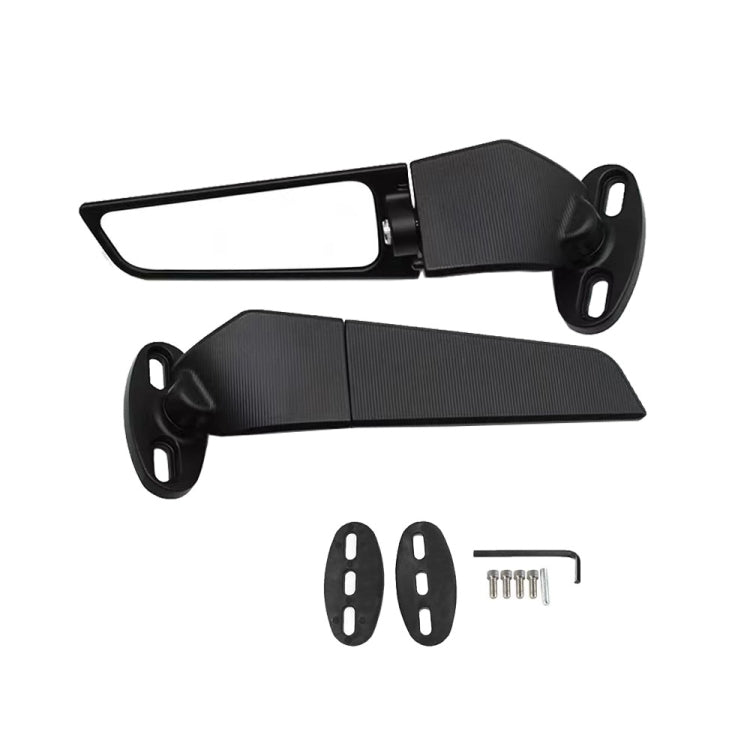1 Pair Motorcycle Modified Rearview Mirrors Wind Wing Adjustable Rotating Side Mirrors - Side Mirrors by PMC TechLife | Online Shopping South Africa | PMC TechLife