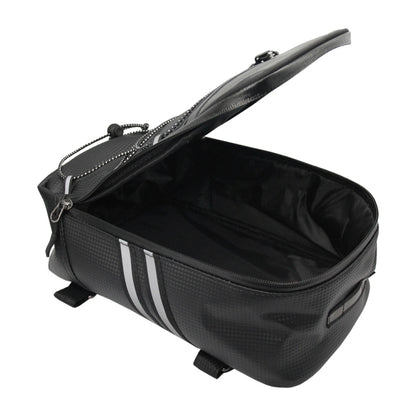 Motorcycle Waterproof PU Leather Rack Rear Carrier Bag, Capacity: 8L with Rain Cover - Bags & Luggages by PMC Jewellery | Online Shopping South Africa | PMC Jewellery