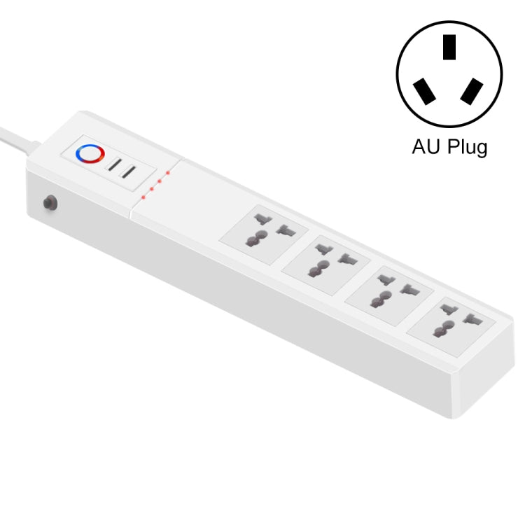 ZigBee 10A SM-SO306-M 4 Holes + 2 USB Multi-purpose Smart Power Strip(AU Plug) - Smart Socket by PMC TechLife | Online Shopping South Africa | PMC TechLife