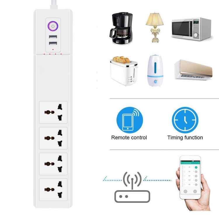 ZigBee 16A SM-SO306-M 4 Holes + 2 USB Multi-purpose Smart Power Strip(AU Plug) - Smart Socket by PMC Jewellery | Online Shopping South Africa | PMC Jewellery