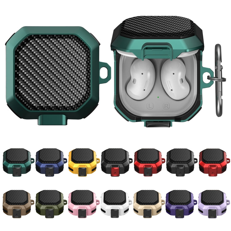 For Samsung Galaxy Buds Live/Buds Pro/Buds 2/2 Pro Anti-fall Earphones Case with Switch(Black Red 1) - Samsung Earphone Case by PMC TechLife | Online Shopping South Africa | PMC TechLife