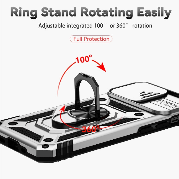 For iPhone 14 Pro Max Sliding Camshield Holder Phone Case (Silver) - free shipping - PMC TechLife - Order now!