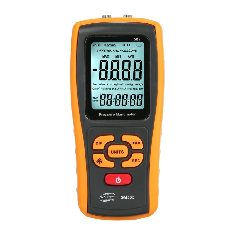 BENETECH GM505 Portable Pressure Gauge, Battery Not Included - free shipping - PMC TechLife - Order now!