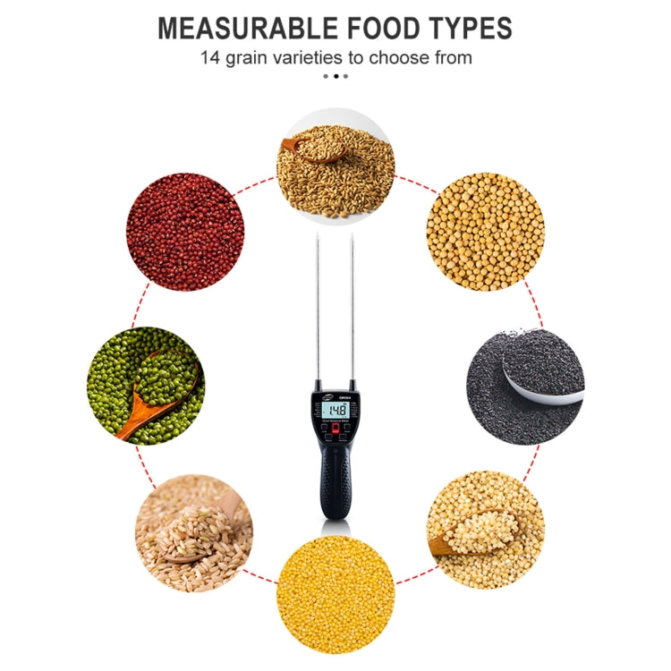 BENETECH GM650A Grain Moisture Meter, Battery Not Included - PH & Moisture Meter by PMC TechLife | Online Shopping South Africa | PMC TechLife | Buy Now Pay Later Mobicred