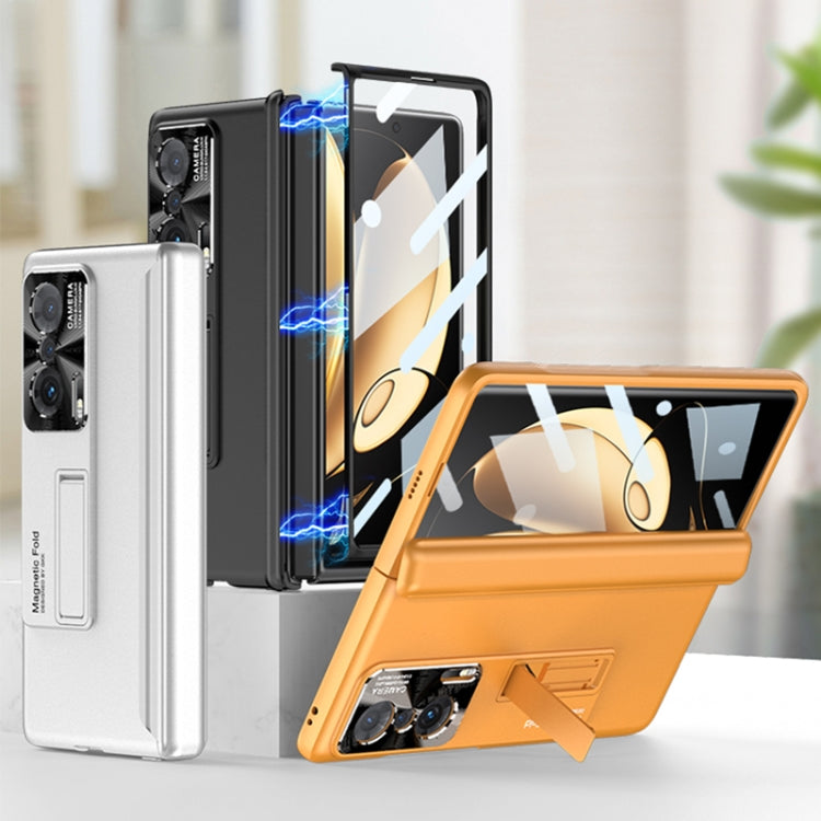 For Honor Magic V GKK Magnetic Hinge Flip Phone Case with Holder(Black) - free shipping - PMC TechLife - Order now!