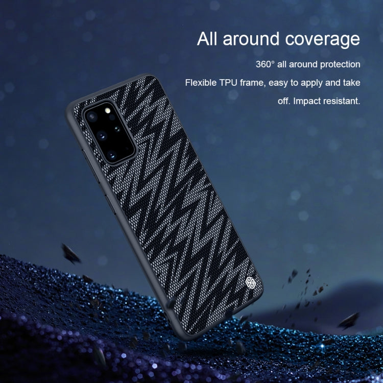 For Galaxy S20+ / Galaxy S20+ 5G NILLKIN Glorious Series TPU + PC 3D Geometric Texture Reflective Mobile Phone Protective Case(Thunderbolt Texture) - Galaxy Phone Cases by NILLKIN | Online Shopping South Africa | PMC Jewellery