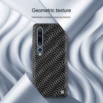 For Xiaomi Mi 10 Pro NILLKIN Glorious Series TPU + PC 3D Geometric Texture Reflective Mobile Phone Protective Case(Silver Light) - Xiaomi Cases by NILLKIN | Online Shopping South Africa | PMC Jewellery