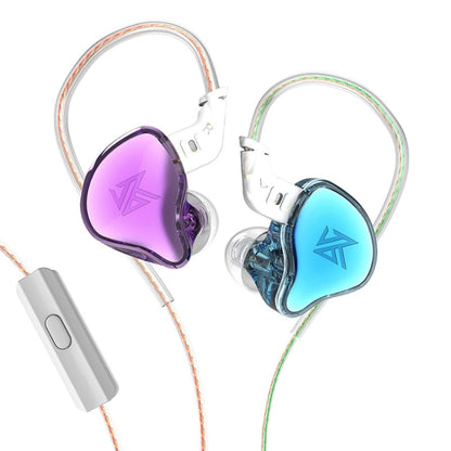 KZ-EDC 1.2m High-Value Subwoofer Wired HIFI In-Ear Headphones, Style:With Microphone(Colorful) - In Ear Wired Earphone by KZ | Online Shopping South Africa | PMC Jewellery | Buy Now Pay Later Mobicred