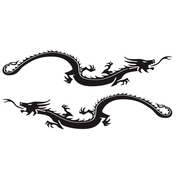 2 PCS/Set D-965 Dragon Pattern Car Modified Decorative Sticker(Black) - Decorative Sticker by PMC Jewellery | Online Shopping South Africa | PMC Jewellery