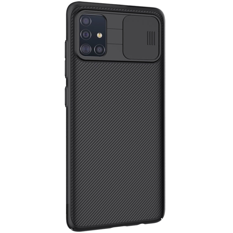 For Galaxy A51 NILLKIN Black Mirror Series PC Camshield Full Coverage Dust-proof Scratch Resistant Mobile Phone Case(Black) - Galaxy Phone Cases by NILLKIN | Online Shopping South Africa | PMC Jewellery | Buy Now Pay Later Mobicred