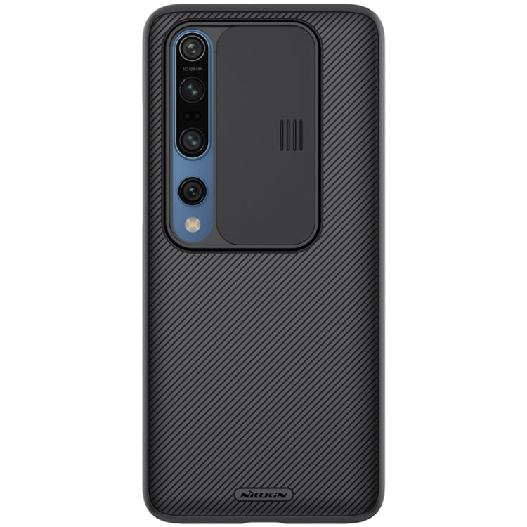 For Xiaomi Mi 10 Pro / 10 NILLKIN Black Mirror Series PC Camshield Full Coverage Dust-proof Scratch Resistant Mobile Phone Case(Black) - Xiaomi Cases by NILLKIN | Online Shopping South Africa | PMC Jewellery