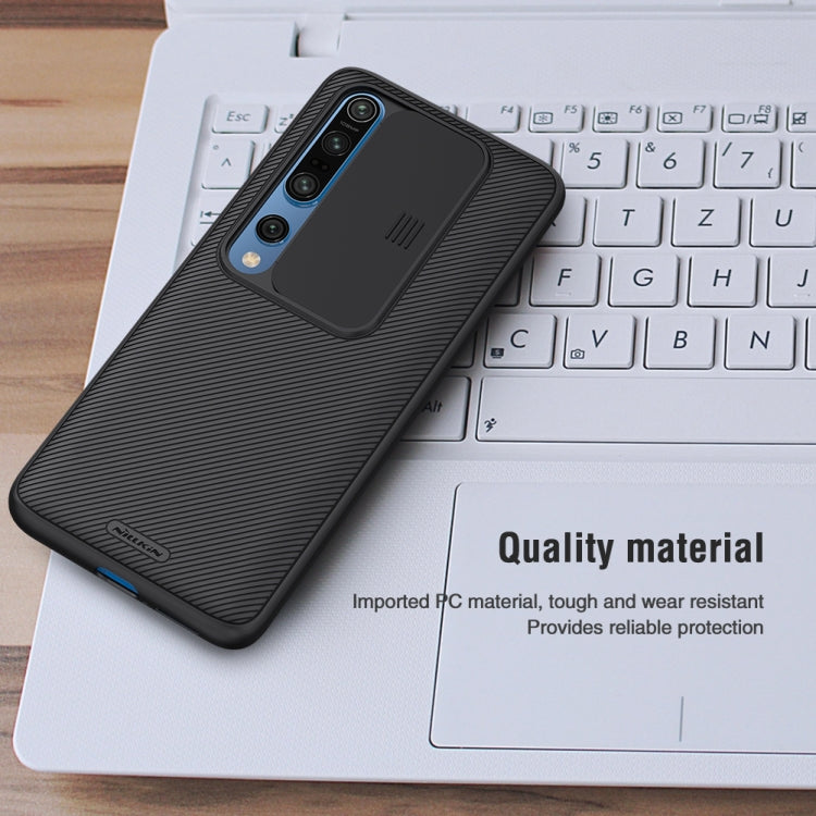 For Xiaomi Mi 10 Pro / 10 NILLKIN Black Mirror Series PC Camshield Full Coverage Dust-proof Scratch Resistant Mobile Phone Case(Black) - Xiaomi Cases by NILLKIN | Online Shopping South Africa | PMC Jewellery