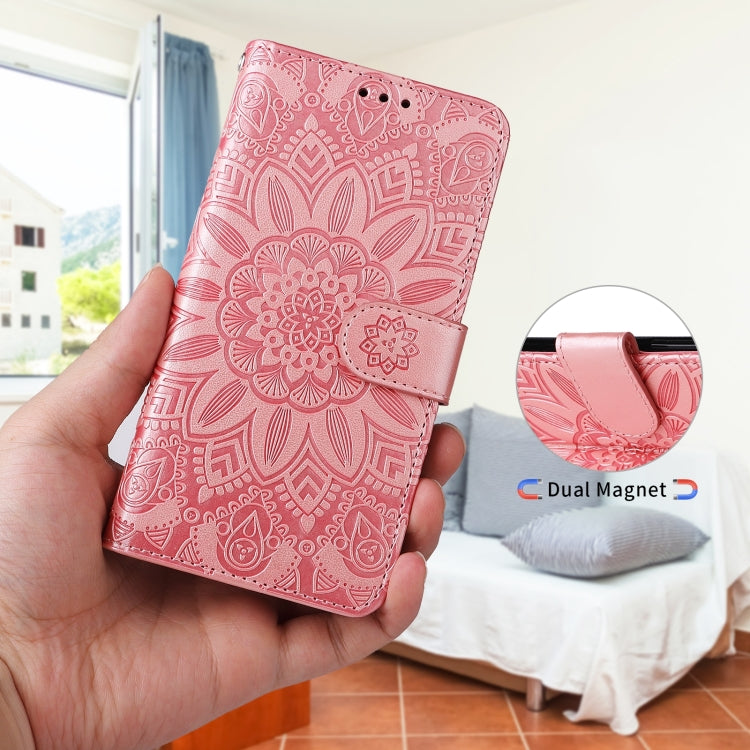 For Samsung Galaxy A33 5G Embossed Sunflower Leather Phone Case(Pink) - free shipping - PMC TechLife - Order now!