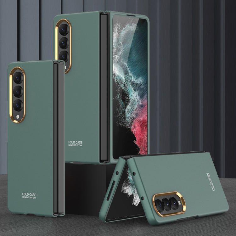 For Samsung Galaxy Z Fold4 GKK Ultra-thin Electroplating Lens Frame Phone Case(Green) - Galaxy Z Fold4 5G Cases by GKK | Online Shopping South Africa | PMC Jewellery