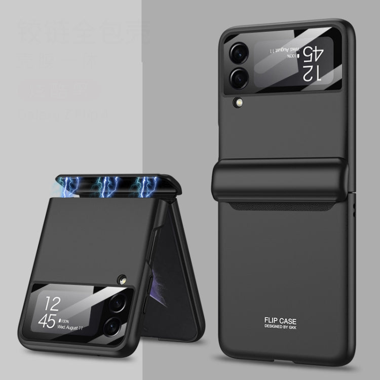 For Samsung Galaxy Z Flip4 GKK Magnetic Fold All-inclusive Protective Phone Case(Black) - Galaxy Z Flip4 5G Cases by GKK | Online Shopping South Africa | PMC TechLife