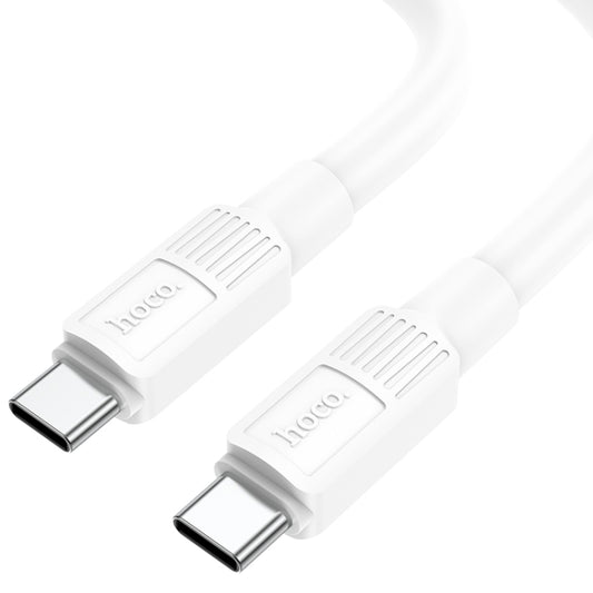 hoco X84 60W USB-C / Type-C to USB-C / Type-C Solid Charging Data Cable，Length：1m(White) - USB-C & Type-C Cable by hoco | Online Shopping South Africa | PMC Jewellery