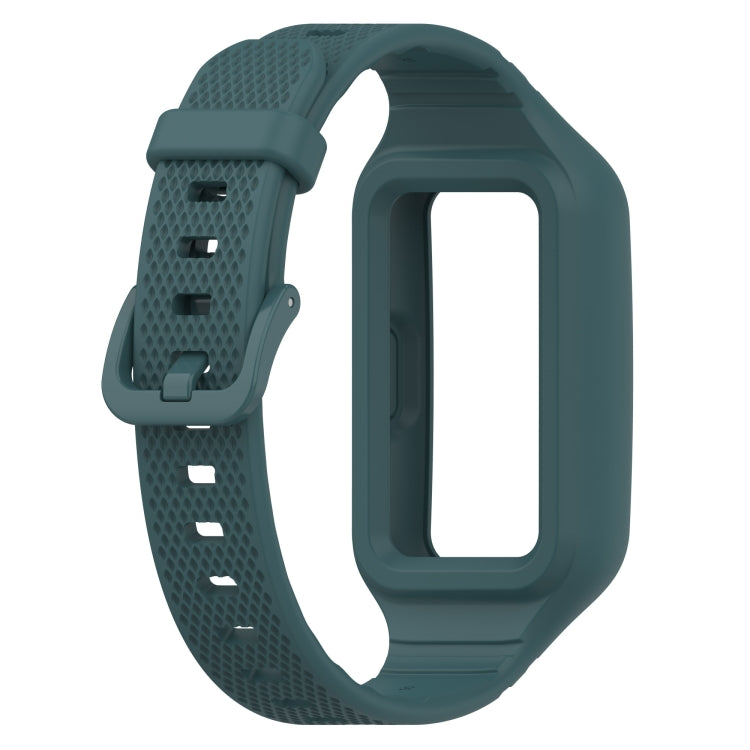 For Huawei Band 10 / 9 / 8 / 7 / 6 Universal Integrated Silicone Watch Band(Green) - Watch Bands by PMC TechLife | Online Shopping South Africa | PMC TechLife | Buy Now Pay Later Mobicred