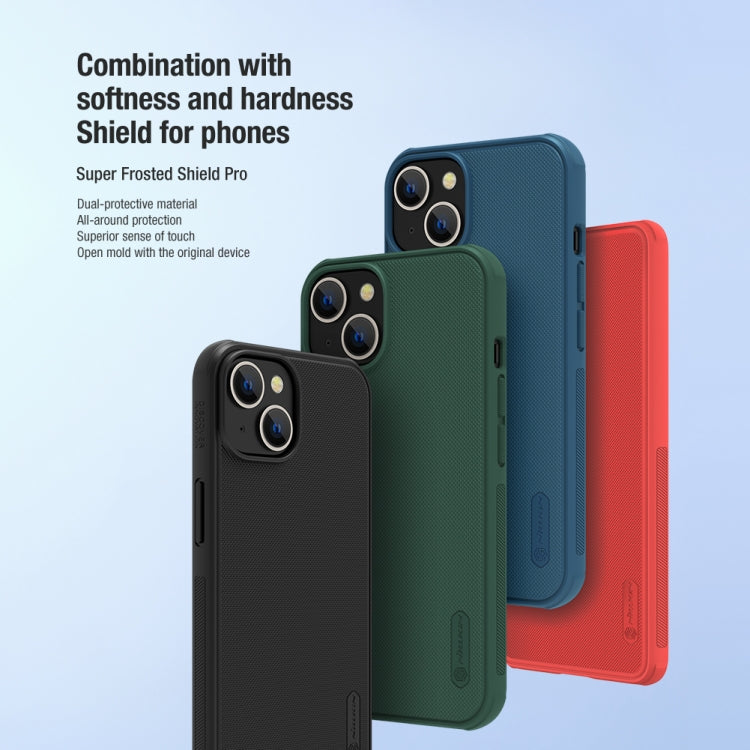 For iPhone 14 Plus NILLKIN Frosted Shield Pro PC + TPU Phone Case (Black) - iPhone 14 Plus Cases by NILLKIN | Online Shopping South Africa | PMC TechLife