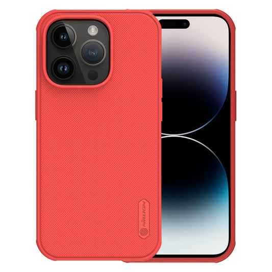 For iPhone 14 Pro NILLKIN Frosted Shield Pro PC + TPU Phone Case(Red) - iPhone 14 Pro Cases by NILLKIN | Online Shopping South Africa | PMC Jewellery