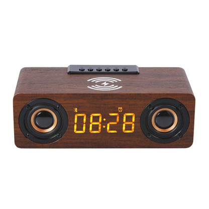 K1 Multifunctional Desktop Wooden Bluetooth Speaker Wireless Loudspeaker(Dark Brown) - Desktop Speaker by PMC Jewellery | Online Shopping South Africa | PMC Jewellery