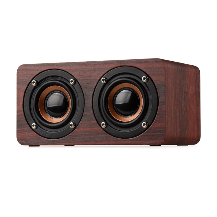 W5+ Wooden Wireless Bluetooth Speaker(Mahogany) - Desktop Speaker by PMC TechLife | Online Shopping South Africa | PMC TechLife