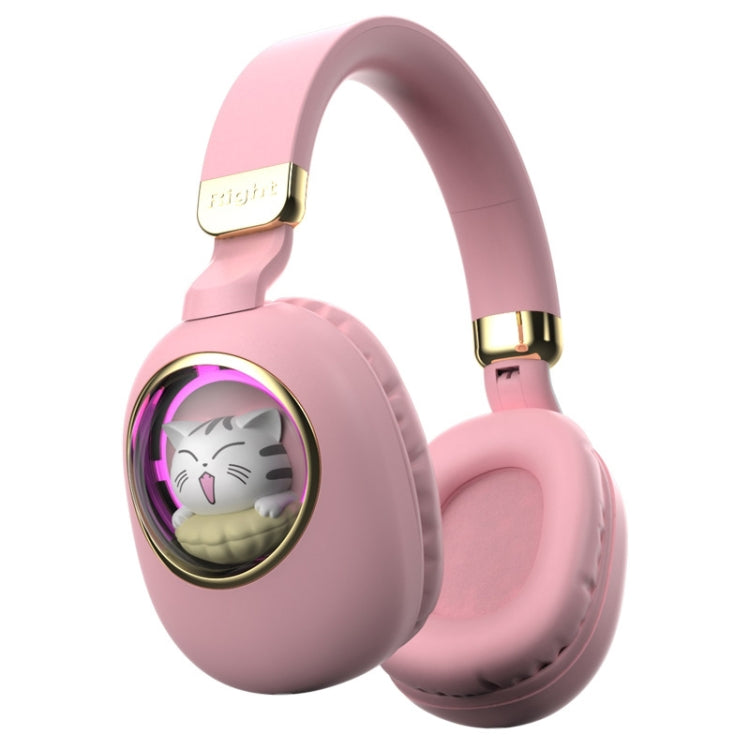 B4 RGB Cartoon Stereo Headset Wireless Bluetooth Headphones (Pink) - Headset & Headphone by PMC TechLife | Online Shopping South Africa | PMC TechLife