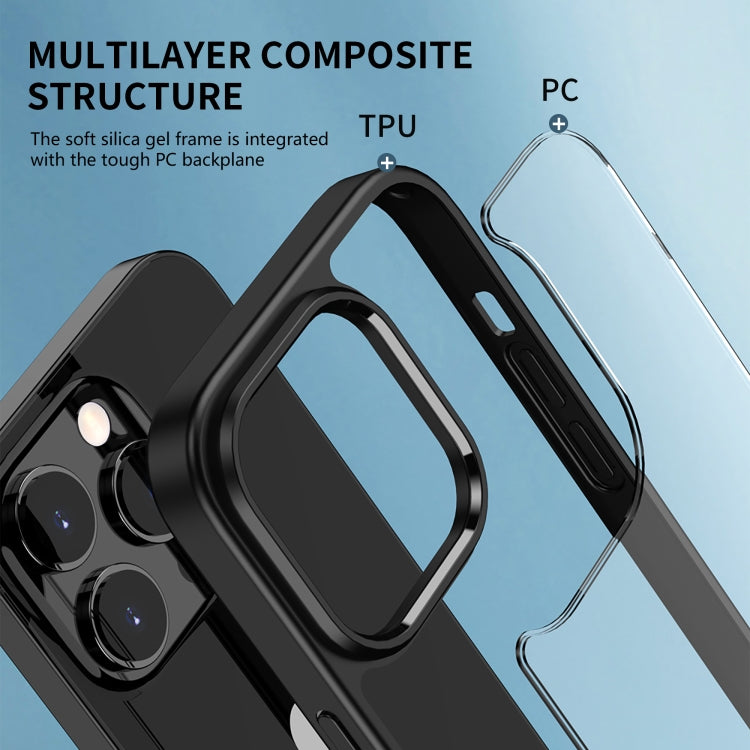 For iPhone 14 Plus iPAKY Shockproof PC + TPU Protective Phone Case (Black) - iPhone 14 Plus Cases by iPAKY | Online Shopping South Africa | PMC TechLife | Buy Now Pay Later Mobicred
