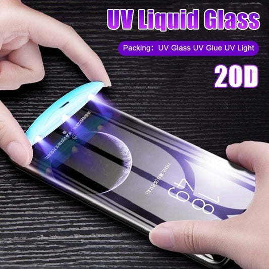 For Galaxy S20 Ultra UV Liquid Curved Full Glue Full Screen Tempered Glass Film - Galaxy Note20 Ultra Tempered Glass by PMC Jewellery | Online Shopping South Africa | PMC Jewellery