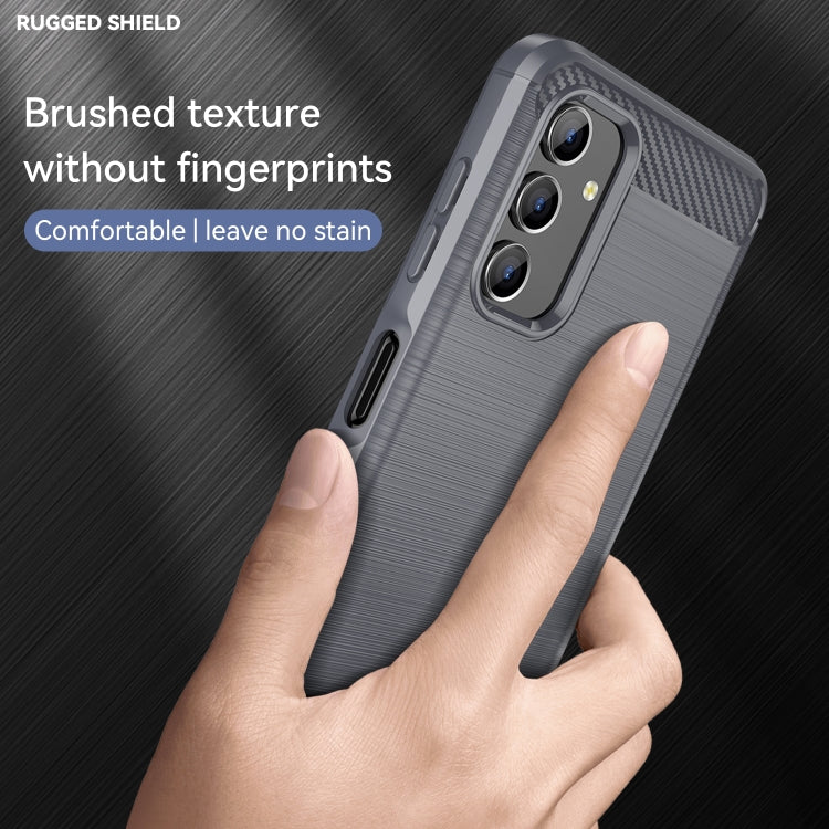 For Samsung Galaxy A04s Brushed Texture Carbon Fiber TPU Case(Grey) - free shipping - PMC TechLife - Order now!