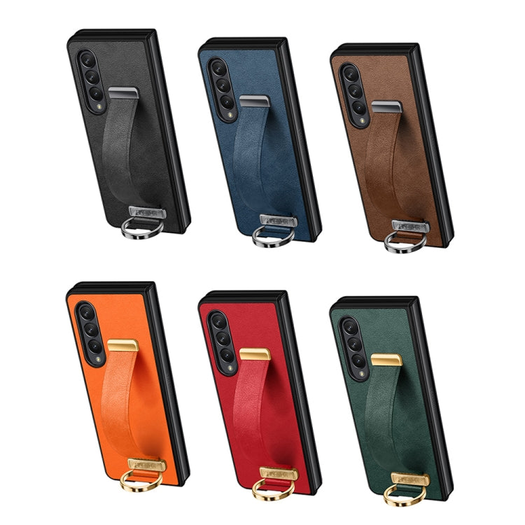 For Samsung Galaxy Z Fold4 SULADA Cool Series PC + Leather Texture Skin Feel Shockproof Phone Case(Red) - Galaxy Z Fold4 5G Cases by SULADA | Online Shopping South Africa | PMC TechLife