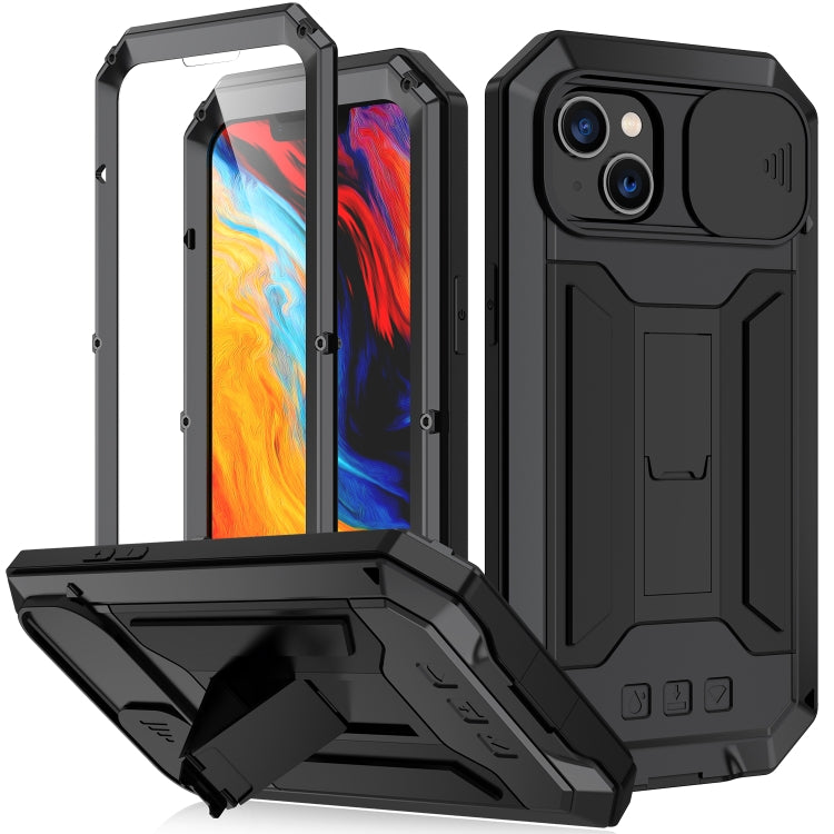 For iPhone 14 R-JUST Shockproof Life Waterproof Dust-proof Case (Black) - free shipping - PMC TechLife - Order now!