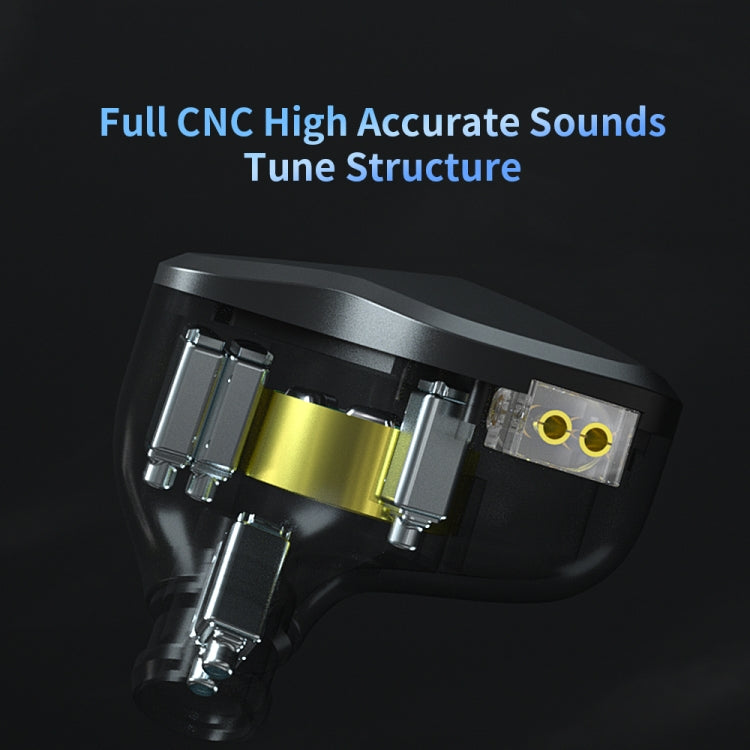 CVJ-CSN In-Ear Dual Magnetic Circuit Dynamic HIFI Wired Earphone, Style:With Mic(Black) - free shipping - PMC TechLife - Order now!