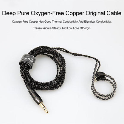 CVJ-V1 1.25m Oxygen-free Copper Silver Plated Upgrade Cable For MMCX Earphones, With Mic - Cable & Splitter by CVJ | Online Shopping South Africa | PMC Jewellery | Buy Now Pay Later Mobicred