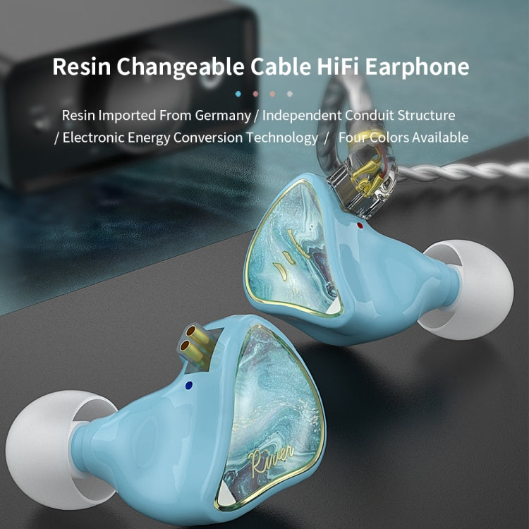 CVJ Hybrid Technology HiFi Music Wired Earphone With Mic(Rosy) - In Ear Wired Earphone by CVJ | Online Shopping South Africa | PMC Jewellery