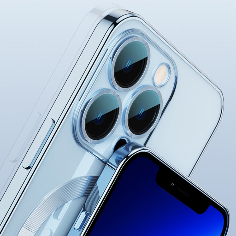 For iPhone 13 Pro Max Whorl Electroplated MagSafe Magnetic Phone Case (Navy Blue) - iPhone 13 Pro Max Cases by PMC TechLife | Online Shopping South Africa | PMC TechLife